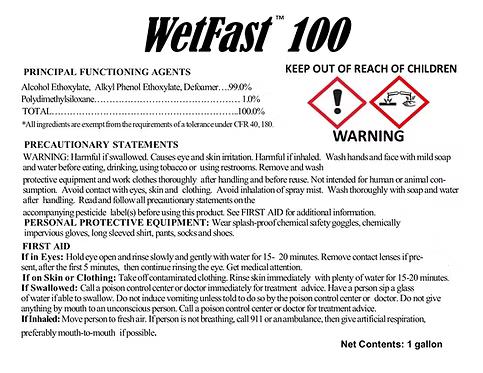 WetFast 100 (Pure Surfactant, Low Use Rate)