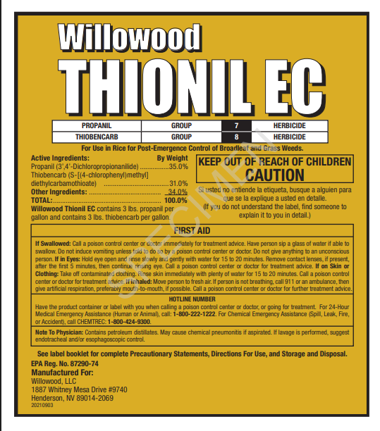 Willowood Thionil EC (265 Gallon Mini-Bulk)