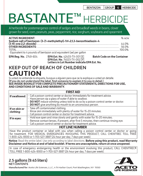 Bastante Herbicide (2 x 2.5 Gallon Case)
