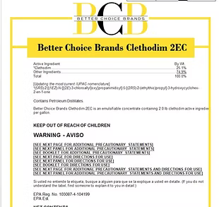 Clethodim 2EC 265 Totes